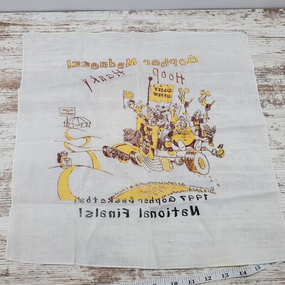 1997 MN Gophers Basketball Madness Hoop Hanky - Picture 3 of 3